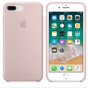 Powder pink Silicone iPhone + case